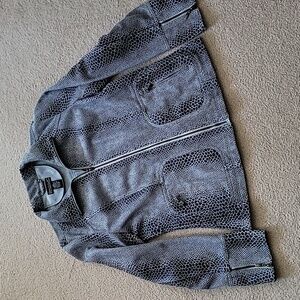 Dialogue faux leather snake skin jacket